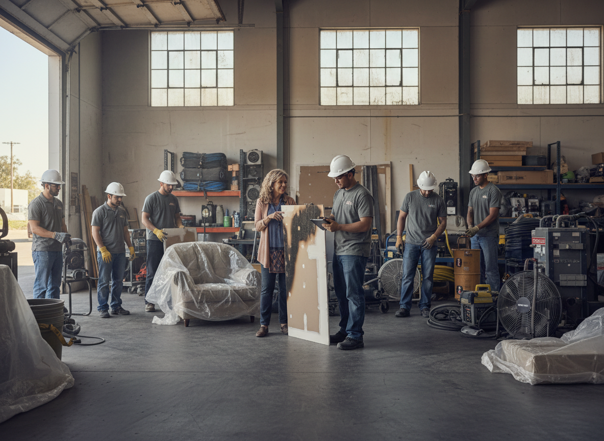 Fire Damage Restoration Porter Ranch team