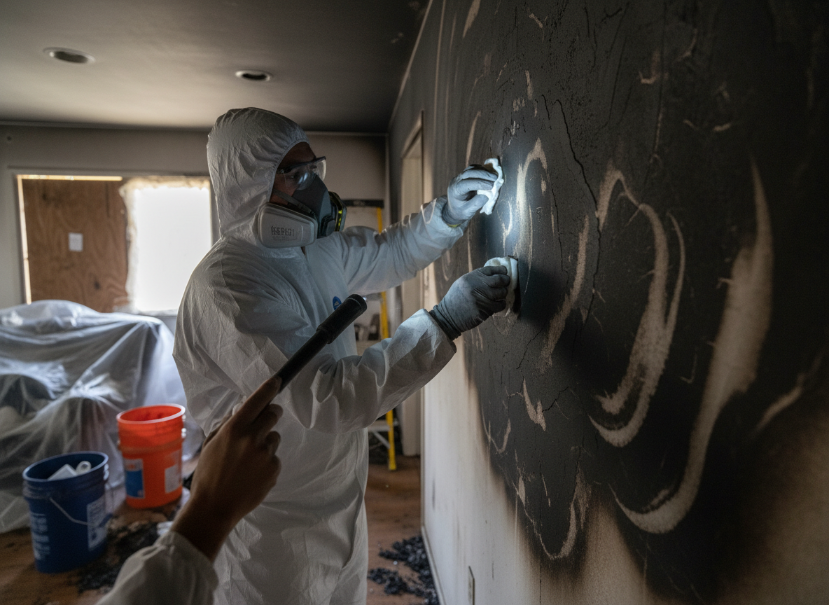 How to Assess Soot Damage on Walls After a Local Fire