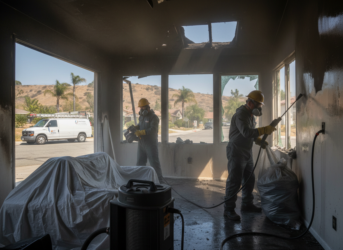 Fire Damage Restoration  work by Fire Damage Restoration Porter Ranch in Porter Ranch, CA