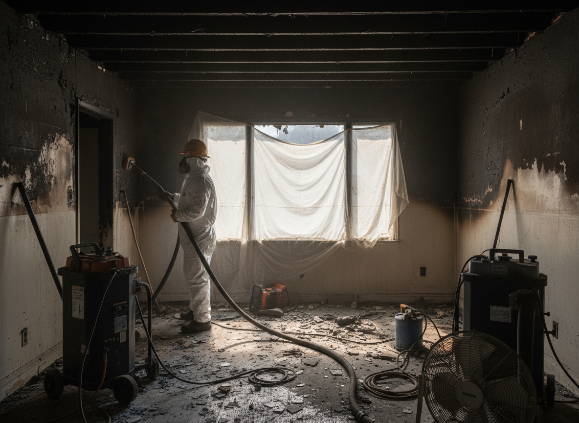 Fire and Smoke Damage Restoration in Porter Ranch, CA