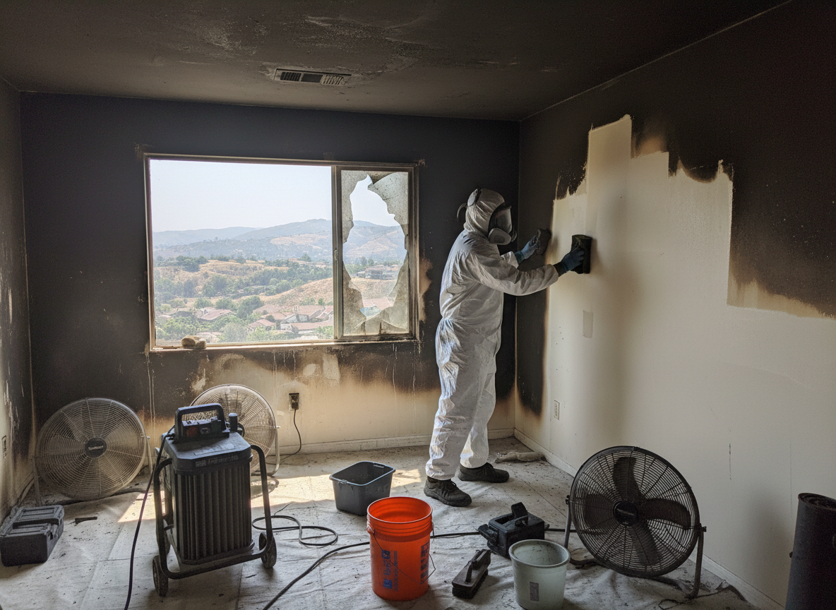 Smoke Damage Restoration in Porter Ranch, CA