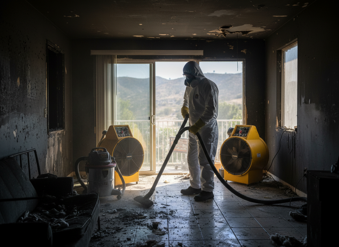 Fire Damage Restoration Porter Ranch in North Hills, CA 91343
